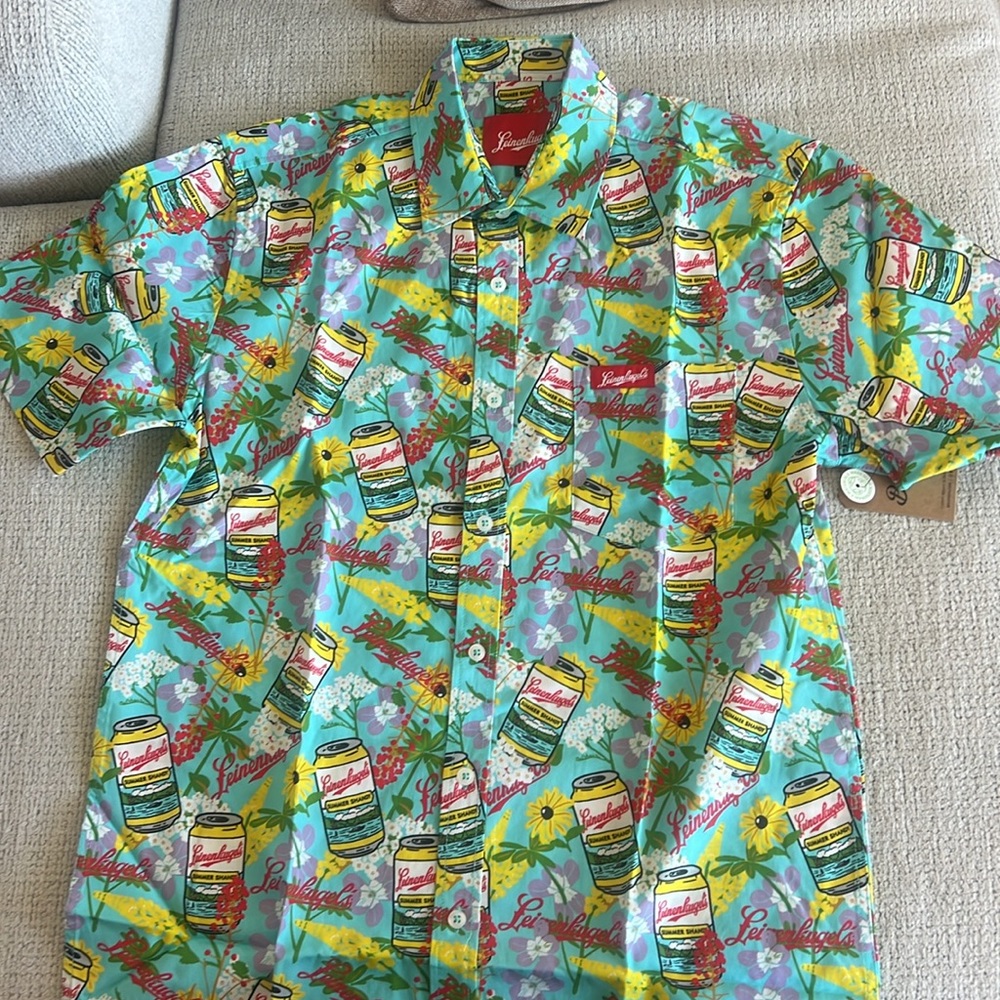 Leinenkugel Hawaiian Camp Shirt